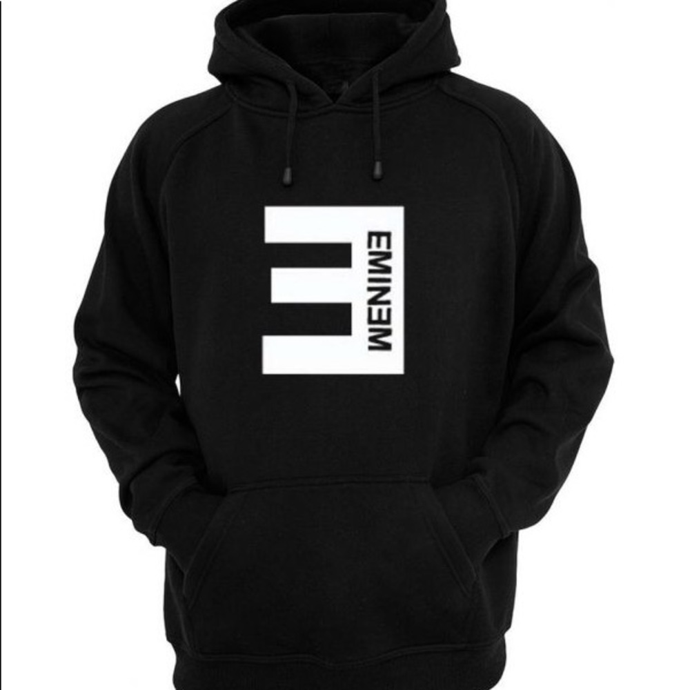 Eminem Backwards E Hoodie Black